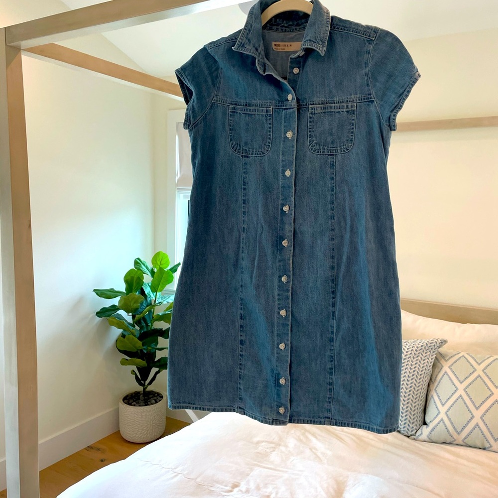 Asos maternity denim dress US size 2
